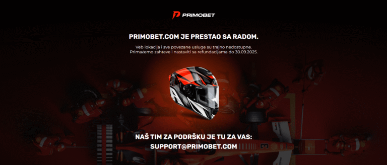 PrimoBet kladionica je prestala sa radom