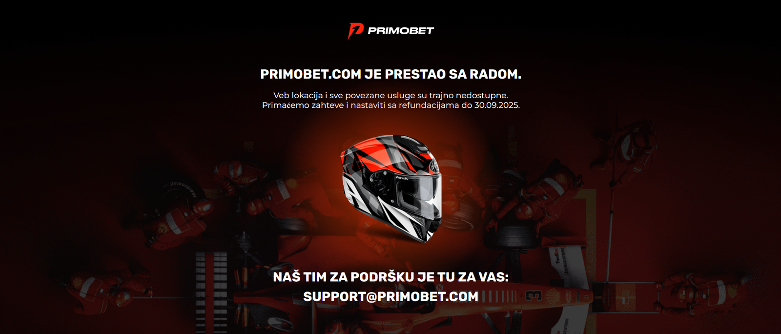 PrimoBet kladionica je prestala sa radom