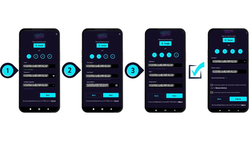 TurboWins Registracija